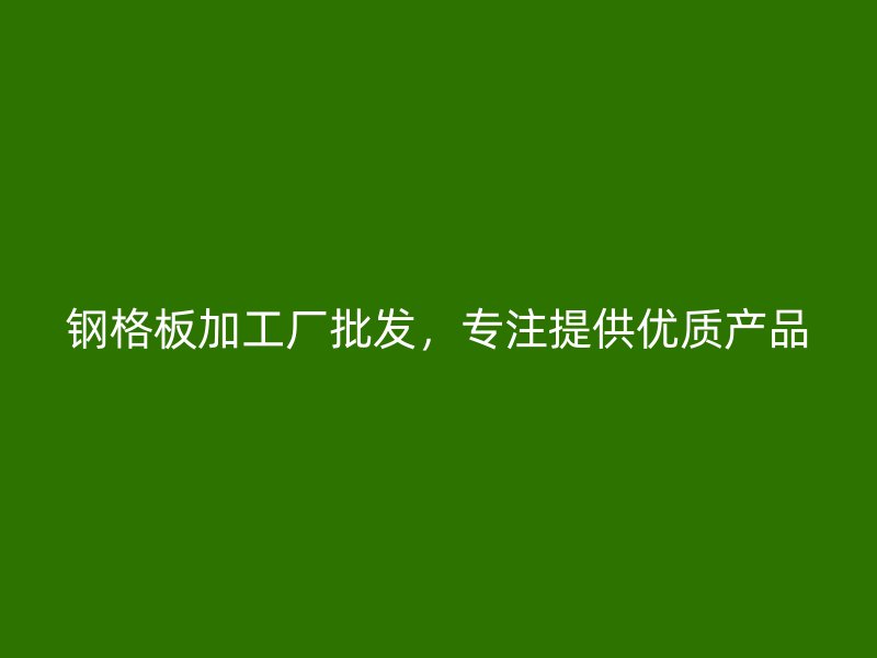 鋼格板加工廠批發(fā)，專注提供優(yōu)質(zhì)產(chǎn)品