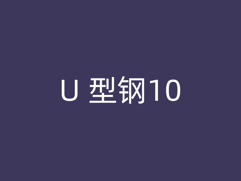 U 型鋼10
