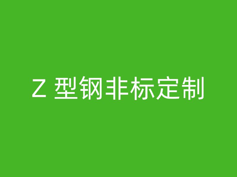 Z 型鋼非標(biāo)定制